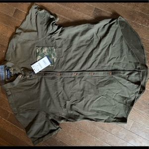 Zara short sleeve button up NWT